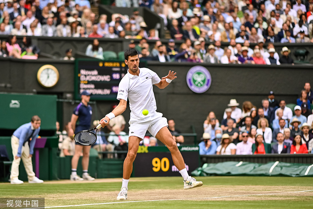  德约科维奇直落三盘，温网卫冕势如虹